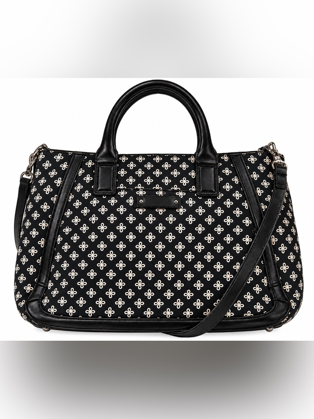 Classic Black Patterned Tote Bag by Vera Bradley LNWOT